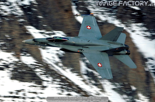 2005-10-12 Axalp Shooting Range 0436 - FA-18C Hornet
